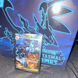 Pokemon Mega Charizard X EX Full Art Holo Card Phantasmal Flames Set - Image 3