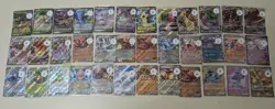 Pokemon Card Lot Of 36 Cards Ex, VMax, V & VStar LP - Image 1