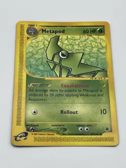 Metapod Pokemon 2002 TCG Expedition Base Set Card 87/165 Regular Common, LP - Image 2