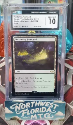 Graded MTG Card - CGC Gem Mint 10 - Modern Horizons 1 - Nurturing Peatland - Image 1