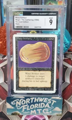 Graded MTG Card - CGC Mint 9 - 3rd Edition (Revised) - Warp Artifact - Image 1