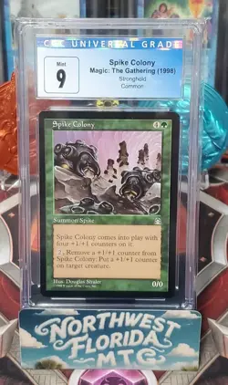 Graded MTG Card - CGC Mint 9 - Stronghold - Spike Colony - Image 1