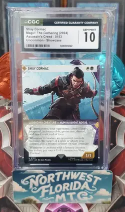 Graded MTG Card - CGC Gem Mint 10 - Assassin's Creed - Shay Cormac Showcase - Image 1