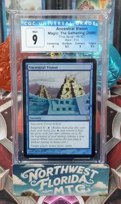 Graded MTG Card - CGC Mint 9 - Time Spiral - Ancestral Vision (Foil) - Image 1