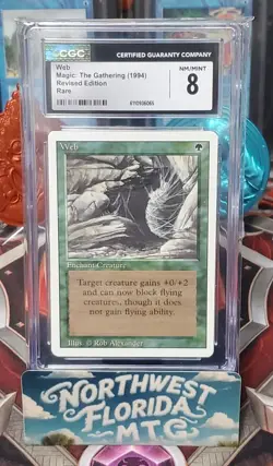 Graded MTG Card - CGC 8 - 3rd Edition (Revised) - Web - Image 1