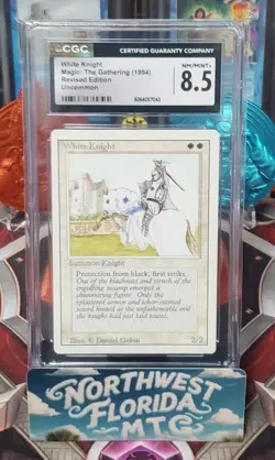 Graded MTG Card - CGC 8.5 - 3rd Edition (Revised) - White Knight - Image 1