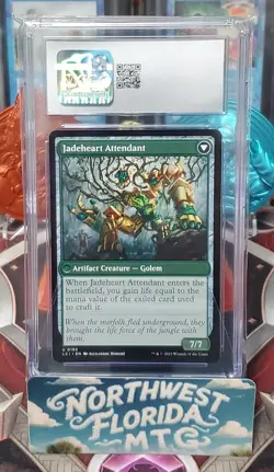 Graded MTG Card - CGC Gem Mint 10 - LCI - Jade Seedstones Jadeheart Attendant - Image 2