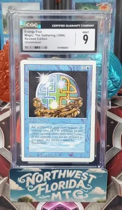 Graded MTG Card - CGC Mint 9 - 3rd Edition (Revised) - Energy Flux - Image 1