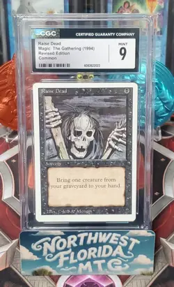 Graded MTG Card - CGC Mint 9 - 3rd Edition (Revised) - Raise Dead - Image 1