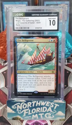 Graded MTG Card - CGC Gem Mint 10 - The Lost Caverns of Ixalan - The Belligerent - Image 1