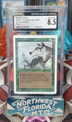 Graded MTG Card - CGC 8.5 - 3rd Edition (Revised) - Aspect of Wolf - Image 1