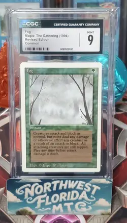 Graded MTG Card - CGC Mint 9 - 3rd Edition (Revised) - Fog - Image 1