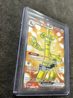 Pokemon TCG Card Gholdengo EX 231/182 Paradox Rift Full Art Holo Ultra Rare - Image 3