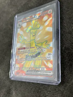 Pokemon TCG Card Gholdengo EX 231/182 Paradox Rift Full Art Holo Ultra Rare - Image 4