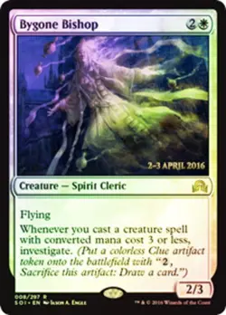 MTG Bygone Bishop - Foil - Prerelease Promo, Prerelease & Release Promos, Lightl - Image 1
