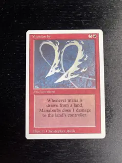 MTG MANABARBS REVISED EDITION EXCELLENT CONDITION 3RD ED MAGIC THE GATHERING - Image 1