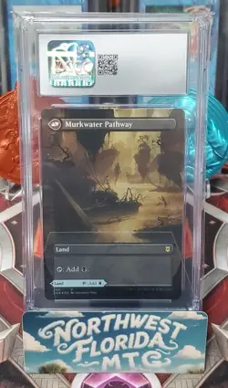 MTG - CGC Gem Mint 10 - Clearwater Pathway / Murkwater Pathway (Foil) Borderless - Image 2