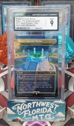 CGC Mint 9 -SLD: Sonic: Friends & Foes - Master Emerald Shrine (Foil) Borderless - Image 1