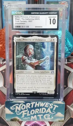 Graded MTG - CGC Gem Mint 10 - Final Fantasy - Ashe, Princess of Dalmasca #0007 - Image 1