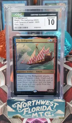 MTG - CGC Gem Mint 10 - The Lost Caverns of Ixalan - The Belligerent (Foil) - Image 1