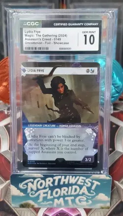 Graded MTG - CGC Gem Mint 10 - Assassin's Creed - Lyndia Frye (Foil) Showcase - Image 1