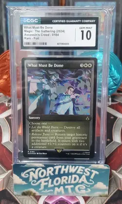 CGC Gem Mint 10 - Assassin's Creed - What Must Be Done (Etched Foil) Label Error - Image 1
