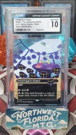 Graded MTG -CGC Gem Mint 10 - Edge of Eternities - Thespian's Stage (Borderless) - Image 1