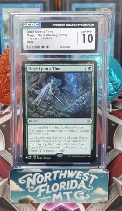 Graded MTG - CGC Gem Mint 10 - Throne of Eldraine (The List) - Once Upon a Time - Image 1