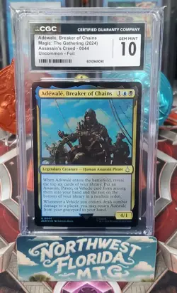 MTG - CGC Gem Mint 10 - Assassin's Creed - Adewale, Breaker of Chains (Foil) - Image 1