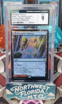 MTG - CGC Mint 9 - Riverglide Pathway / Lavaglide Pathway (Foil) *(Label Error)* - Image 1