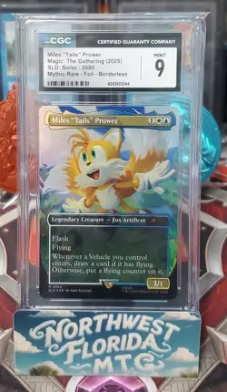 CGC Mint 9 - SLD: Sonic: Friends & Foes - Miles "Tails" Prower (Foil) Borderless - Image 1