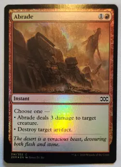 MTG Magic [x1] Abrade [x1] FOIL Double Masters M/NM - Image 1