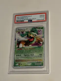 Torterra LV.X DP09 Diamond and Pearl Holo black star promo psa 4 - Image 1