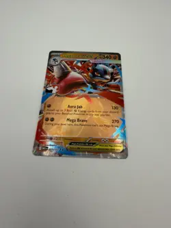 Mega Lucario Ex Pokemon Prize Pack Series 8 Promo Pokemon Card NM - Image 2