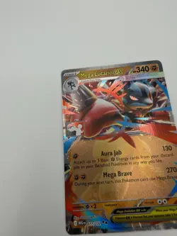 Mega Lucario Ex Pokemon Prize Pack Series 8 Promo Pokemon Card NM - Image 4