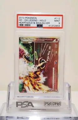 PSA 9 2010 Pokemon HG & SS Ho-Oh Legend Holo 112/123 - Image 1