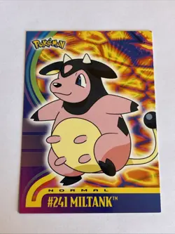 Pokemon TOPPS TV ANIMATION #241 MILTANK (BLUE LOGO) NM/LP - Image 1