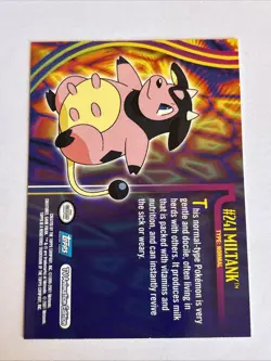 Pokemon TOPPS TV ANIMATION #241 MILTANK (BLUE LOGO) NM/LP - Image 2