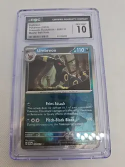 CGC 10 Umbreon (Master Ball Pattern) 059/131 Prismatic Evolutions Holo Pokemon - Image 1