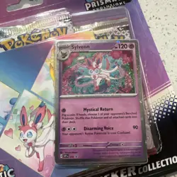 Pokemon TCG Scarlet Violet Prismatic Evolutions Tech Sticker Collection Sylveon - Image 3