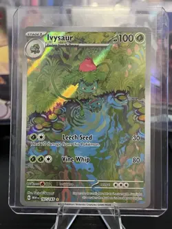 Ivysaur 167/165 Sv: Scarlet & Violet 151 Holo Illustration Rare Pokemon TCG NM - Image 1