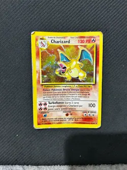 POKEMON SET BASE CHARIZARD 4/102 RARA REVERSE HOLO ORIGINAE BUONA ITALIANA - Image 4