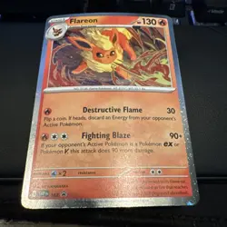 Flareon SVP 167 - Pokemon 2025 Evolutions Black Star Prismatic Holo Promo • Fire - Image 1