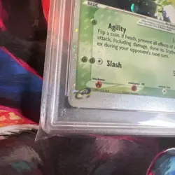 2003 POKEMON EX RUBY & SAPPHIRE #102 SCYTHER EX-HOLO PSA 5 - Image 2