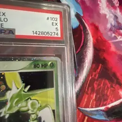 2003 POKEMON EX RUBY & SAPPHIRE #102 SCYTHER EX-HOLO PSA 5 - Image 4