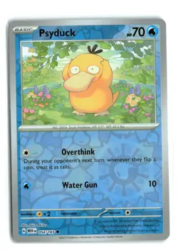 Psyduck 054/165 151 REVERSE HOLO POKEMON TCG NM-LP - Image 1