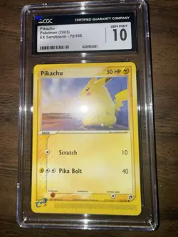 Pokemon TCG 2003 Ex Sandstorm 72/100 CGC 10 Gem mint - Image 1