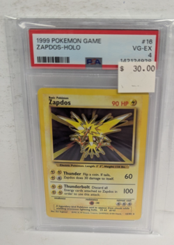 1999 Pokemon Game #16 Zapdos-Holo PSA 4 - Image 3