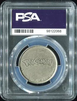 Lugia Metal Coin PSA 9 Pokemon Neo 2000-2003 Deck Promo With Copyright Year - Image 2