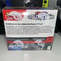 Pokemon TCG Scarlet Violet Steller Crown Booster Box Factory Sealed SV07 - Image 3